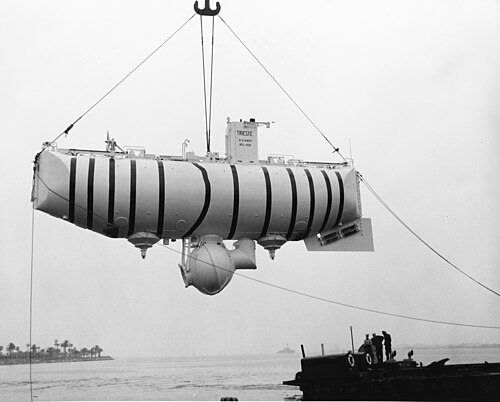 photo du submersible Bathyscaphe Trieste