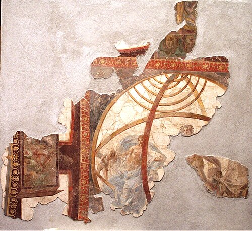 Détail d'une fresque d'un planisphère (Antiquarium)