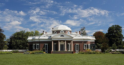 Une photo de la maison Monticello