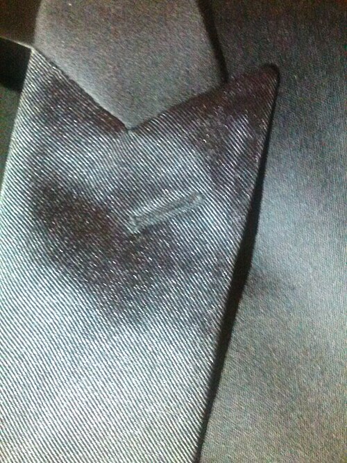 Veste de smoking à revers en pointe