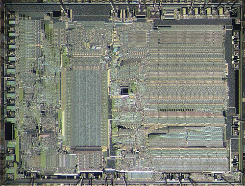 Intel 80287 : plan de montage