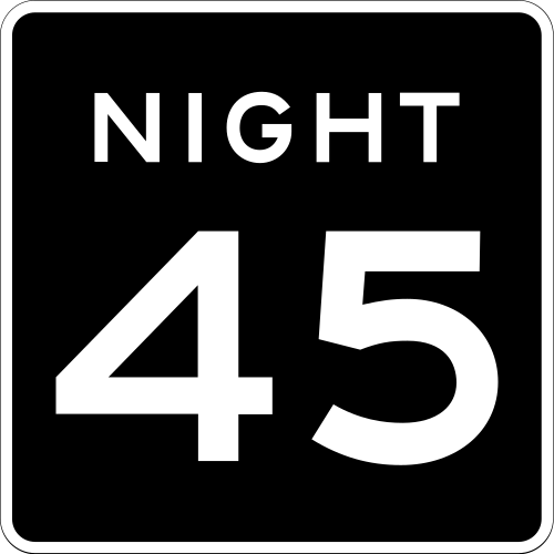 États-Unis – Limite de vitesse de nuit