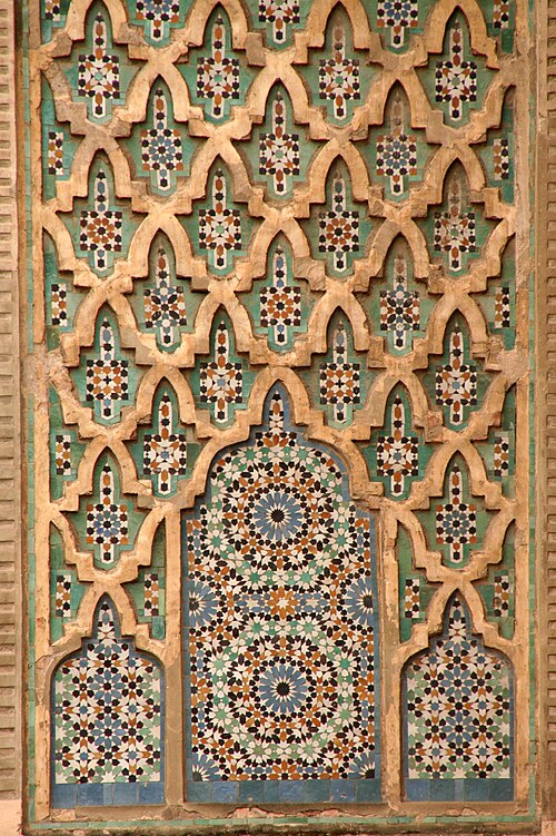 Détail de Bab al-Mansour à Meknès (début du XVIIIe siècle)