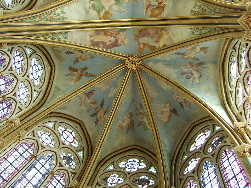 Plafond de l'abbaye de Chaalis