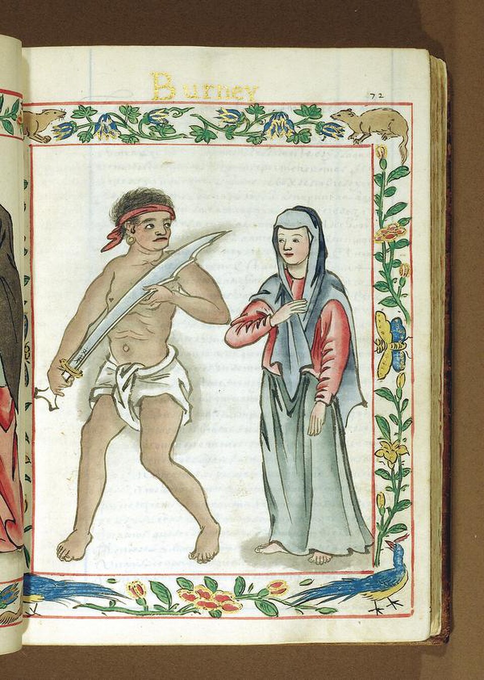 Guerrier brunéien avec sa femme