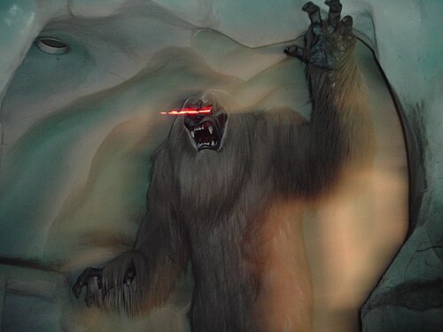 L'abominable homme des neiges au Matterhorn Bobsleds en 2007, avant la rénovation de 2015
