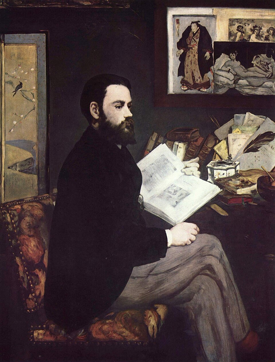 Portrait d'Émile Zola, 1868, musée d'Orsay