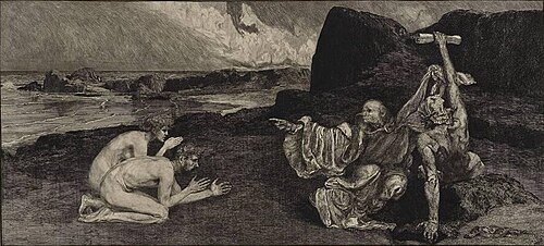 Intermezzo, de la série A Love, Opus X, n° 6 (1887), eau-forte avec burin et aquatinte, 19,1 x 42 cm, Museum of Fine Arts, Houston