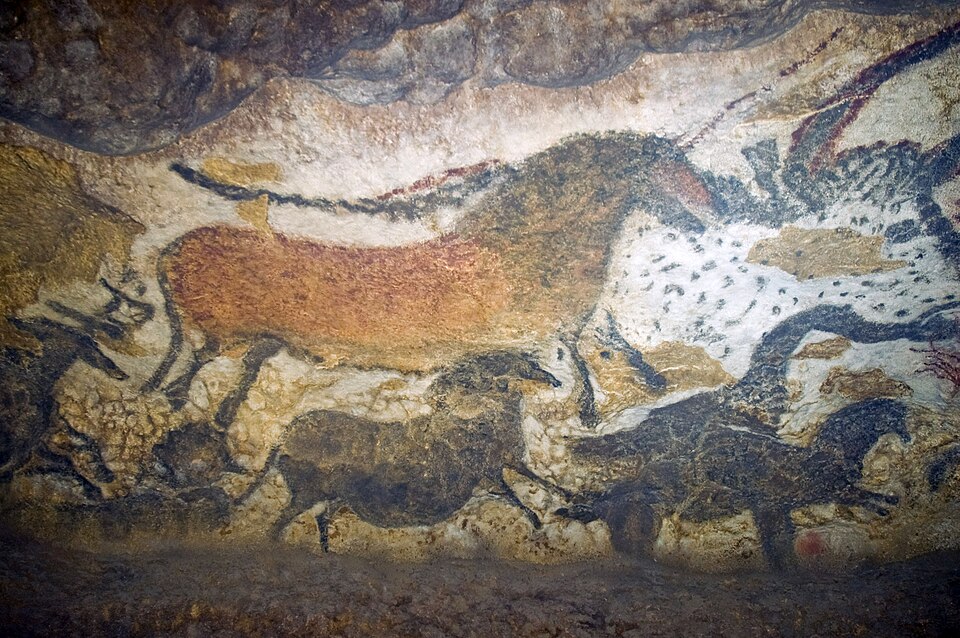 Chevaux magdaléniens à Lascaux, France