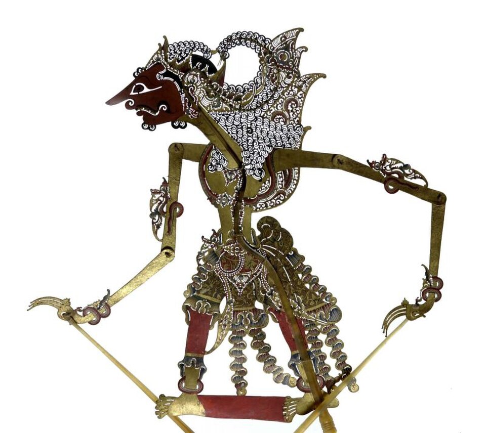 Wayang Kulit (Marionnette d'ombres) Wibisana, Tropenmuseum Collections, Indonésie avant 1933