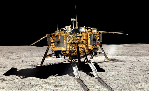 L'atterrisseur Chang'e 4 sur la face cachée de la Lune