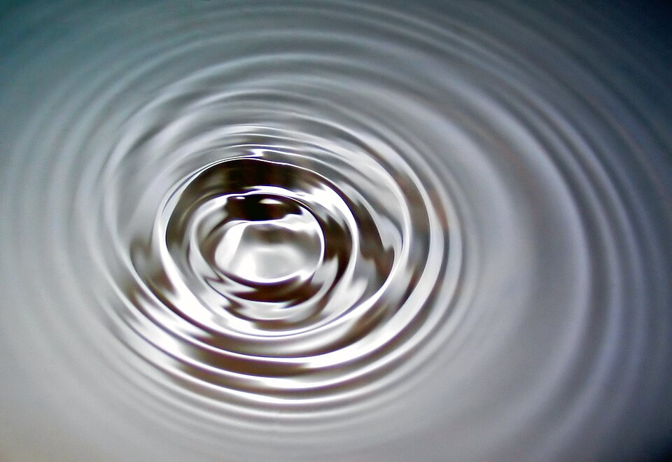 Ondulations dans l'eau