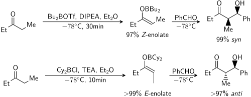 Génération d'énolates stéréosélectifs