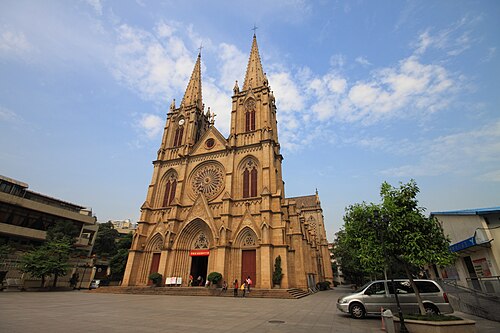 Cathédrale du Sacré-Cœur, Canton, Chine : 1861–1888