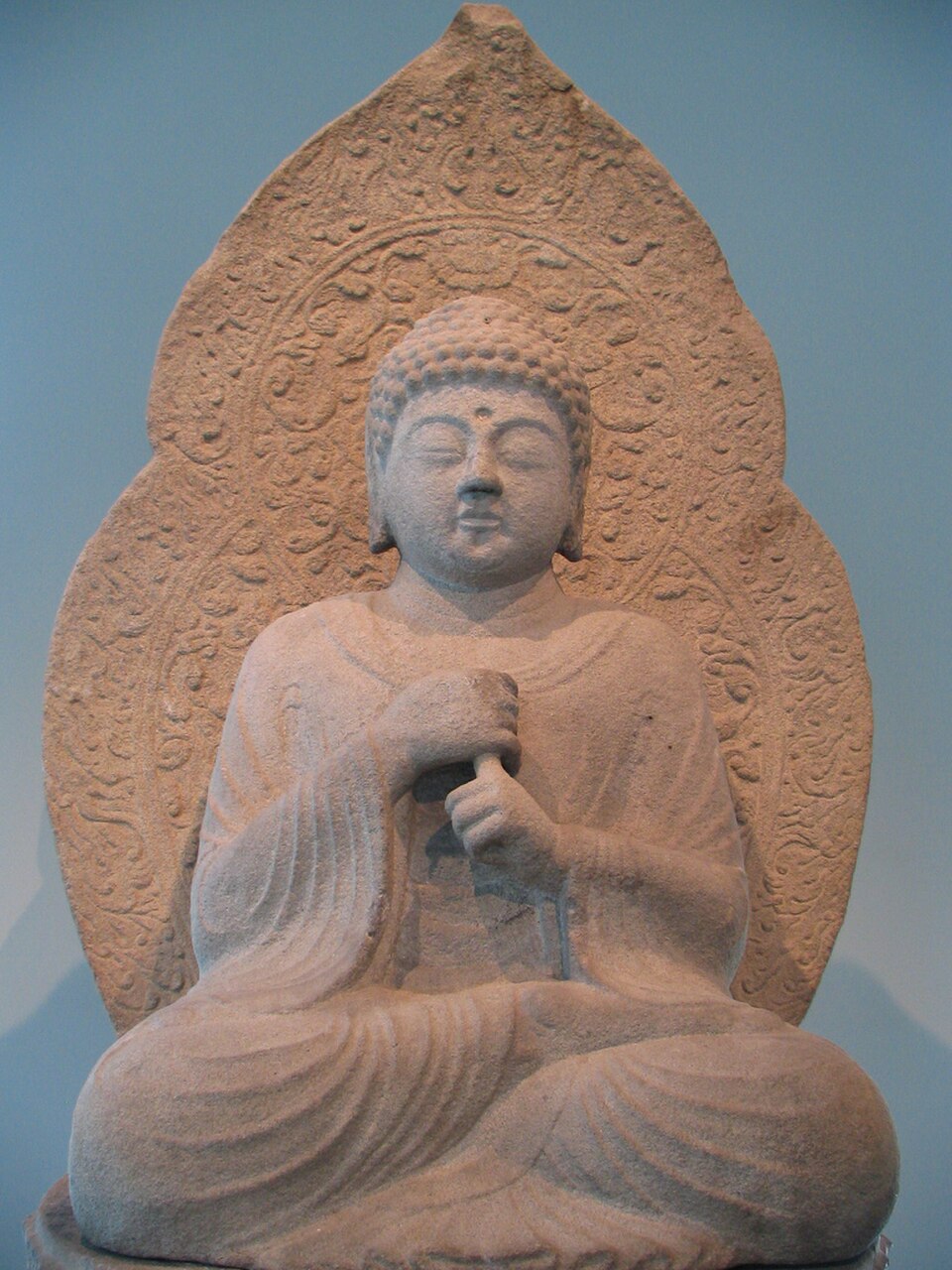 Sculpture bouddhiste, dynastie Silla, IXe siècle, Corée