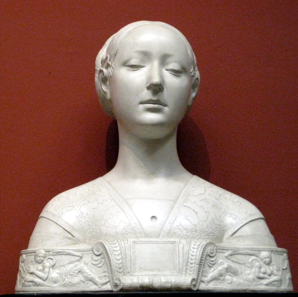 Francesco Laurana, female bust (cast)