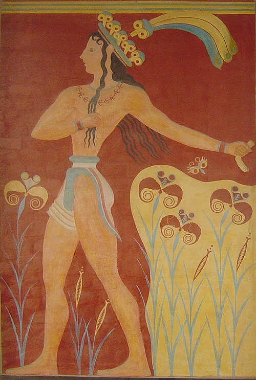 Le Prince des Lys, du palais de Minos à l'âge du bronze à Knossos en Crète