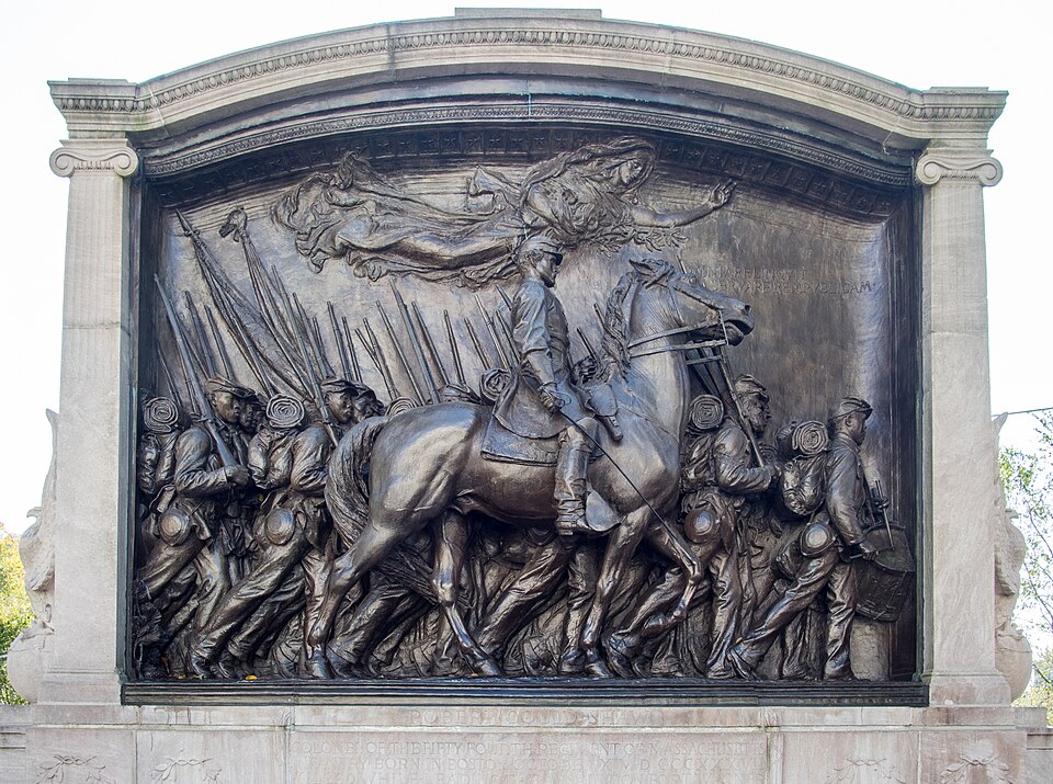 Robert Gould Shaw Memorial by Augustus Saint-Gaudens, 1884–1897