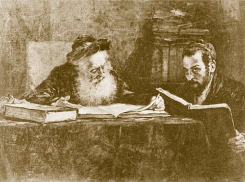 Maurycy Trębacz, La dispute, v. 1920-1940