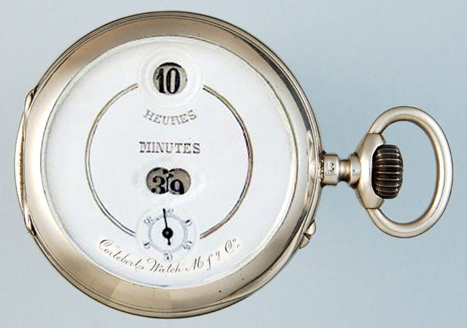 Montre de poche mécanique numérique Cortébert (années 1890)