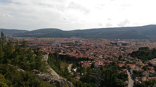 Paysage urbain depuis le mont Asar