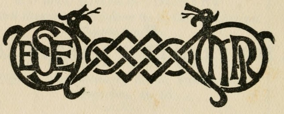 Monogrammes jumelés des auteurs Edith Œnone Somerville et Martin Ross