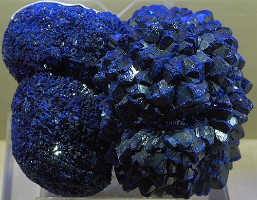 Cristaux d'azurite de Chine