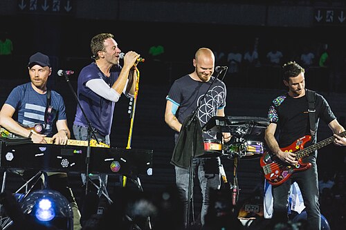 Coldplay en concert à la tournée A Head Full of Dreams