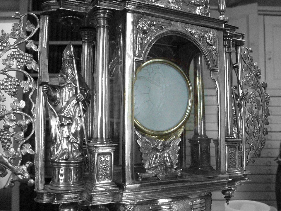Ostensoir fixe dans l'église vieille-catholique d'Oudewater, aux Pays-Bas