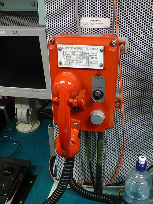 Téléphone d'urgence moderne alimenté par le son