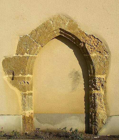 Ancienne porte des Cagots à Bahus-Soubiran à l'église Saint-Jean-Baptiste.