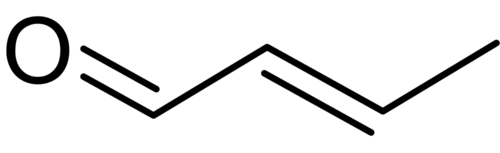 E-crotonaldéhyde, un énal qui existe sous forme d'isomère