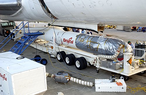Le Pegasus XL de GALEX est fixé au Stargazer Lockheed L-1011