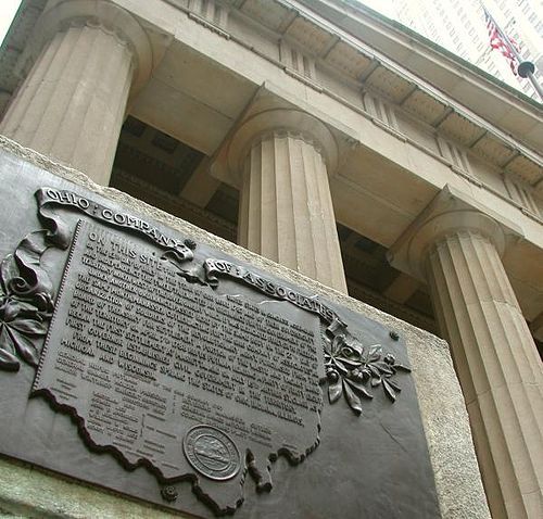 Plaque commémorant l'ordonnance du Nord-Ouest et la création de l'État de l'Ohio