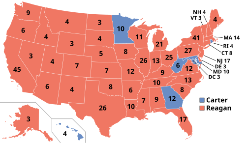 Résultats de l'élection présidentielle américaine de 1980