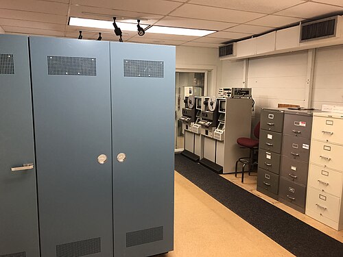 Une salle de télécinéma