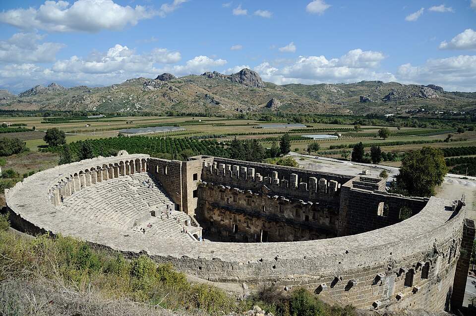 Théâtre romain d'Aspendos, remarquablement bien conservé