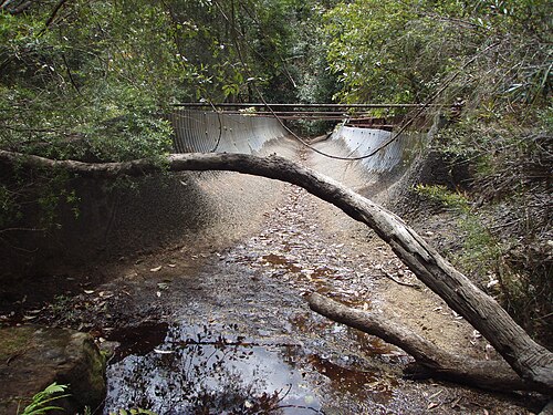 Un canal temporaire en Nouvelle-Galles du Sud