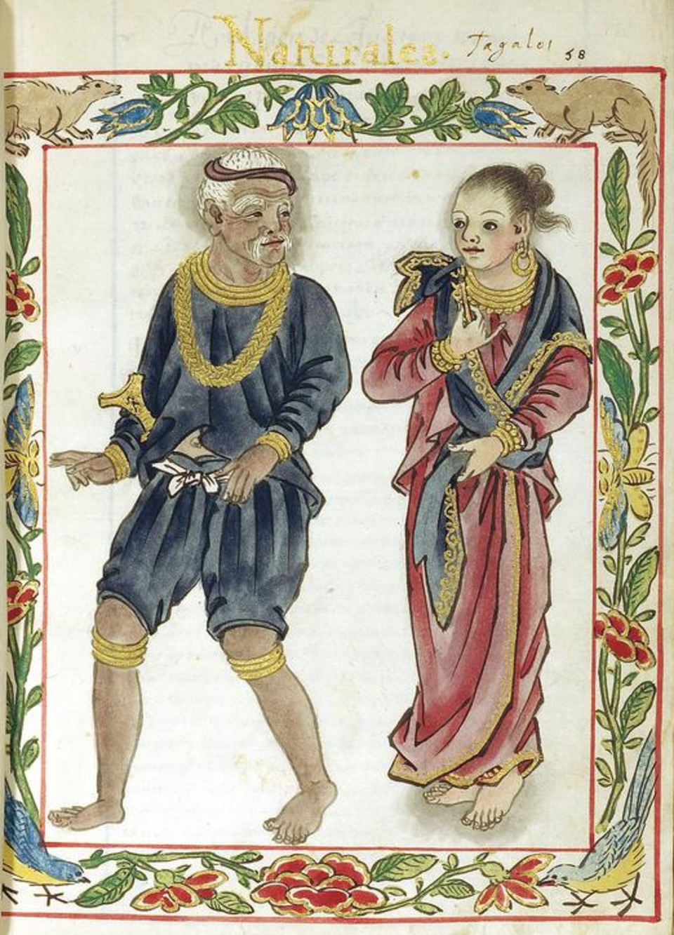 Tagalog maginoo, vers 1590 Codex Boxer