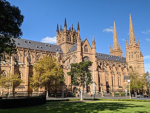 Cathédrale Sainte-Marie, Sydney, Australie : 1868–1928