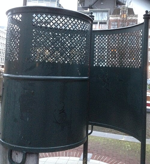 Urinoir krul traditionnel à Amsterdam