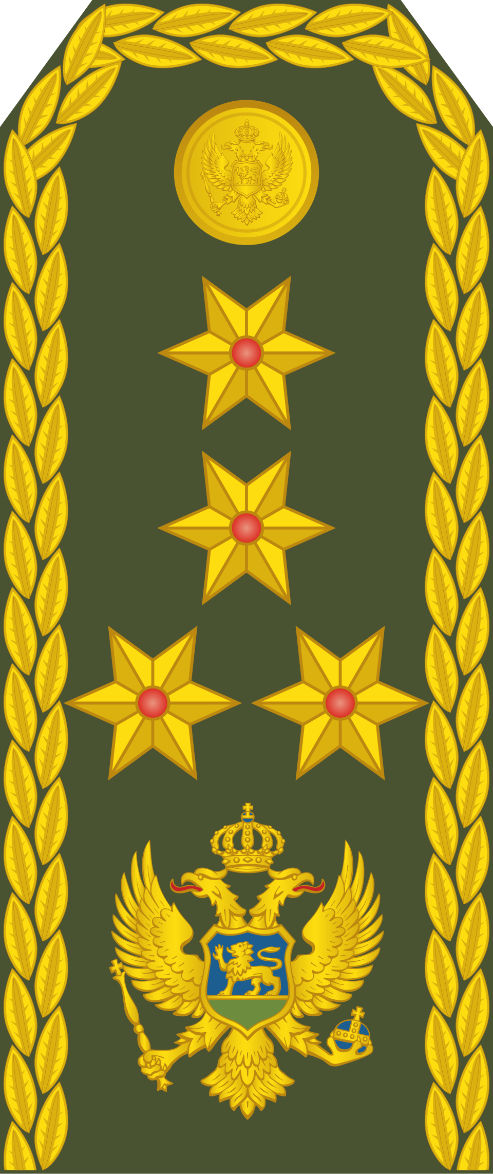 Général Pukovnik (Armée terrestre monténégrine)