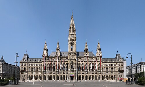 Hôtel de ville de Vienne, Autriche : 1872–1883