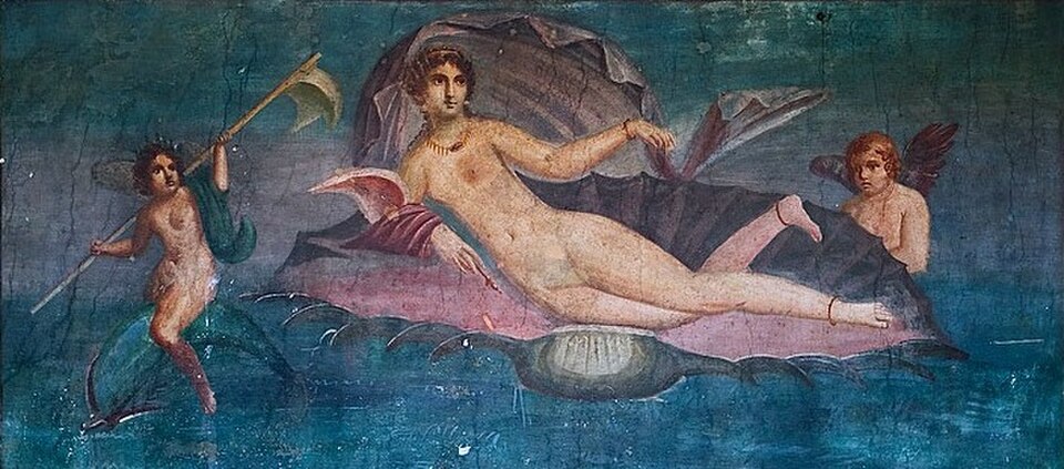 Fresque du jardin de la Maison de Vénus, à Pompéi.