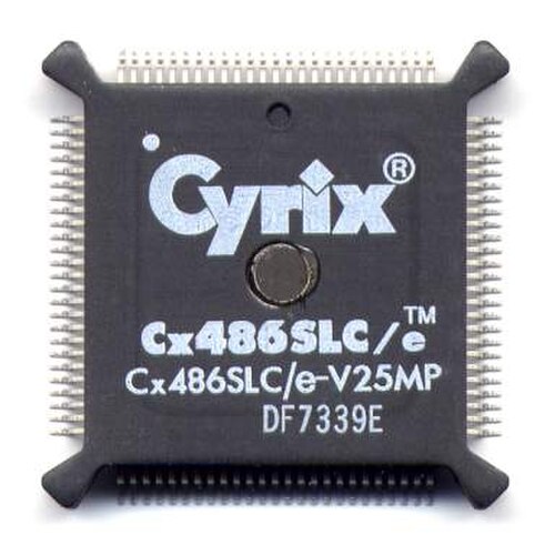 Boîtier plat quadruple à 100 broches (BQFP) – Cyrix Cx486SLC