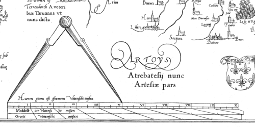 Barre d'échelle sur une carte Mercator