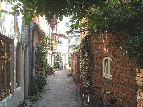 Quartier Schnoor à Brême, Allemagne