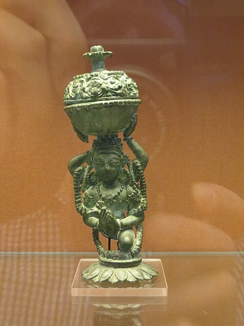 Encensoir en alliage de cuivre du Cachemire, IXe-Xe siècles après J.-C., British Museum[30]