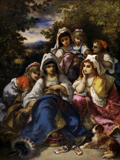 Narcisse Virgilio Díaz : Les princesses gitanes (vers 1865-1870), Musée d'art de San Antonio
