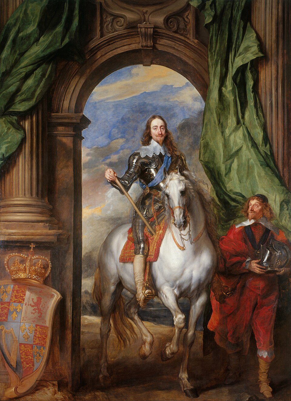 Antoine van Dyck, Charles Ier avec M. de Saint-Antoine, 1633